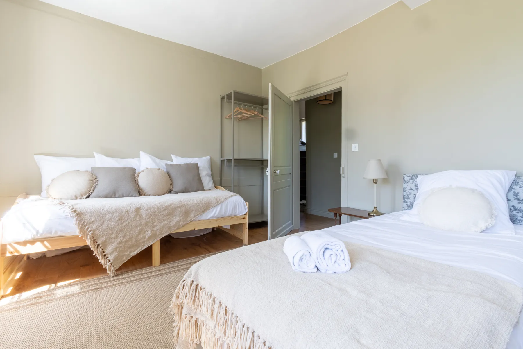 La chambre familiale, deux lits doubles